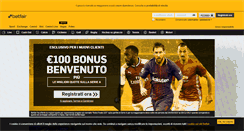 Desktop Screenshot of betfair.it